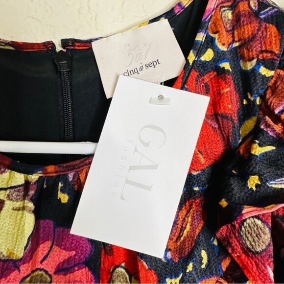 Cinq À Sept Dresses | Crystal Dress Maraschino Multi – Womens Size 4 New - Picture 8 of 13